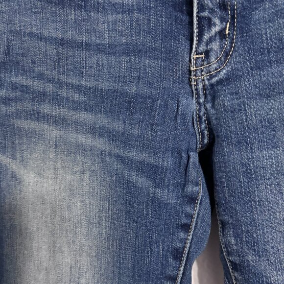 KanCan Los Angeles Women's Sz 9/28 Blue Skinny Jeans Stretch Mid-Rise Distressed - Picture 5 of 11